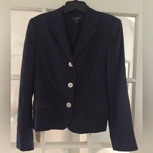 Ralph Lauren Navy linen blazer 12P